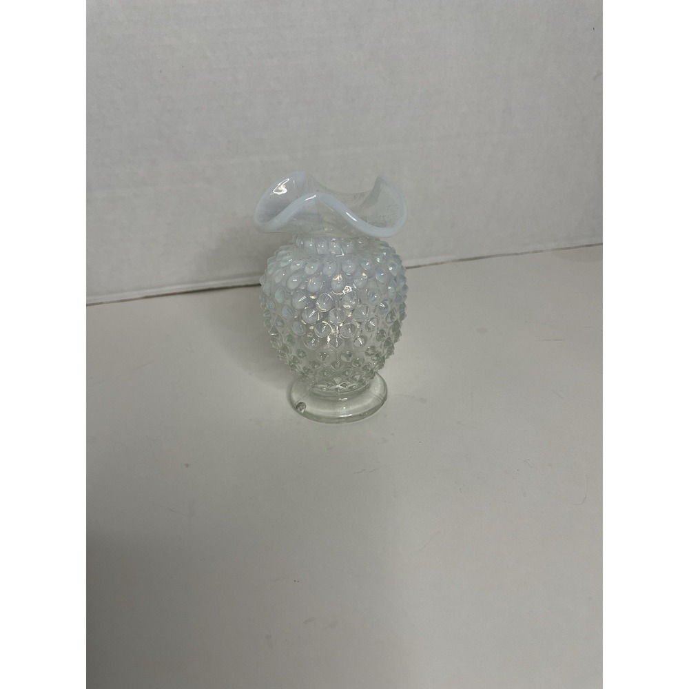 Vintage Fenton Hobnail French Opalescent Miniature Bud Vase 3855